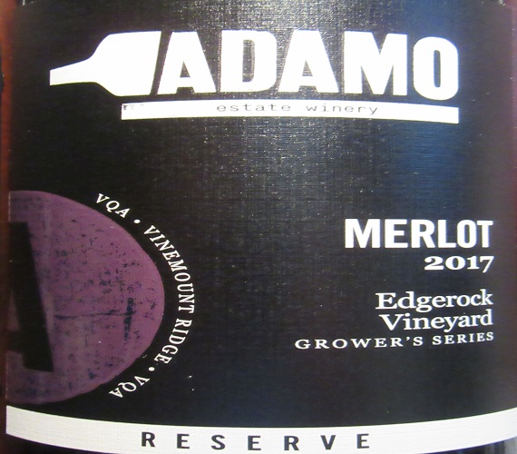 Video Review : Adamo 2017 Merlot Reserve – Edgerock Vineyard