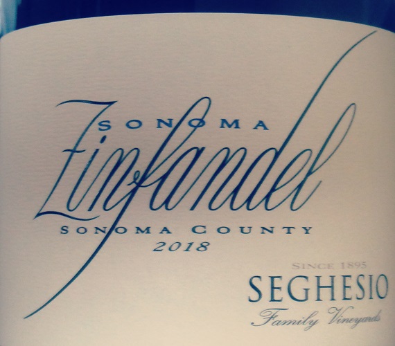 Video Review : Seghesio 2018 Sonoma County Zinfandel (California)