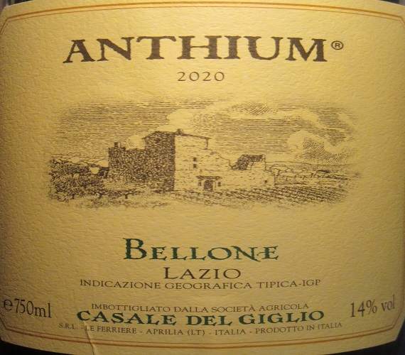 Video Review : Casale del Giglio 2020 Anthium Bellone (Lazio, Italy)
