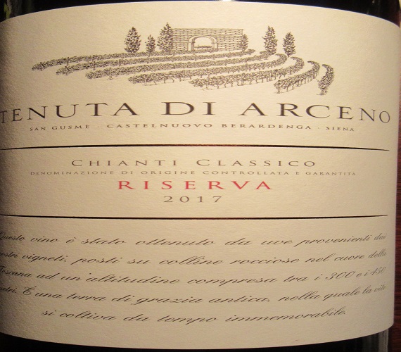 Video Review : Tenuta di Arceno 2017 Chianti Classico Riserva (Italy)