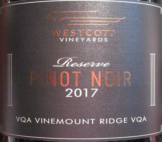 Video Review : Westcott 2017 Reserve Pinot Noir
