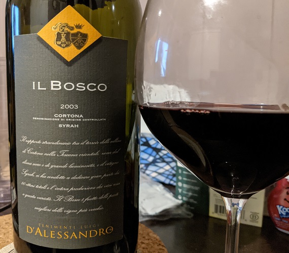 D’Alessandro 2003 Il Bosco – Cortona Syrah (Italy)