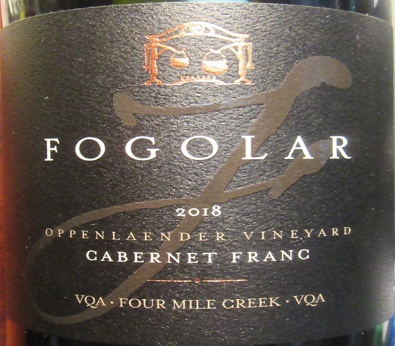 Video Review : Fogolar 2018 Cabernet Franc, Oppenlaender Vineyard