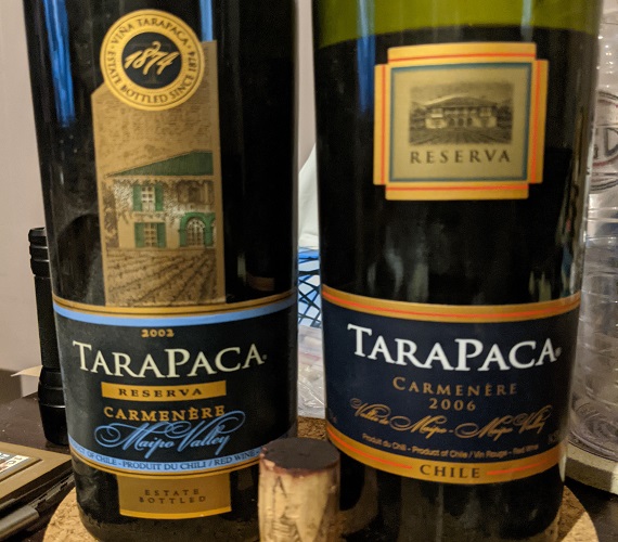 Two Tarapaca Carmenere Reservas (Chile)