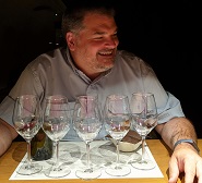 Laughing with wine