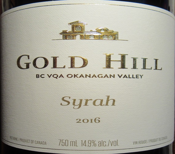 Video Review : Gold Hill Winery 2016 Syrah