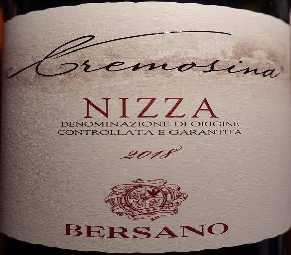 Wine Review : Bersano 2018 Nizza DOCG Cremosina (Italy)