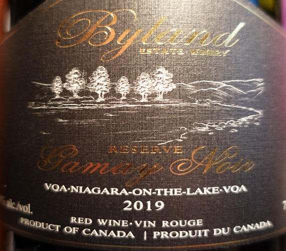 Video Review : Byland Estate 2019 Gamay Noir Reserve (Ontario)