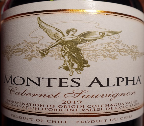 Wine Review : Montes Alpha 2019 Cabernet Sauvignon (Chile)
