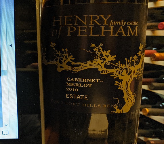 Taste it Again : Henry of Pelham 2010 Cabernet Merlot Estate