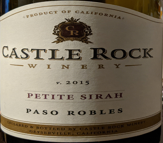 Castle Rock 2015 Petite Sirah (California)