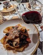 Pappardelle and Wine