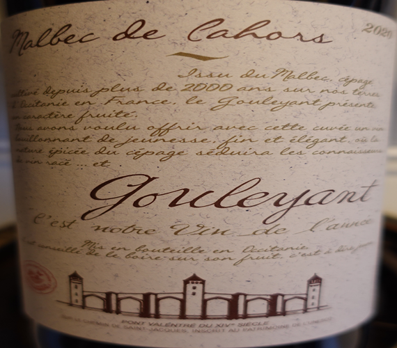 Video Review : Monpezat 2020 Gouleyant, Malbec de Cahors (France)