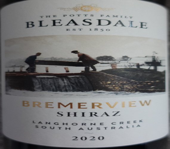 Video Review : Bleasdale 2021 Bremerview Shiraz (Australia)