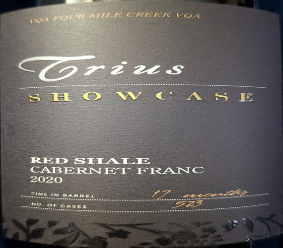 Video Review – Trius 2020 Cabernet Franc Red Shale