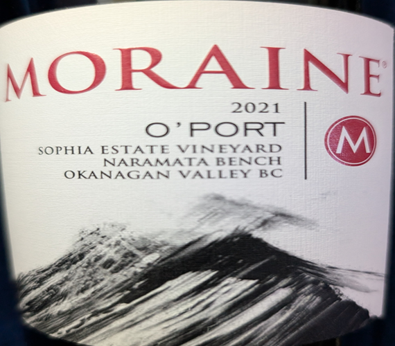 Video Review – Moraine Winery 2021 O’Port (British Columbia)