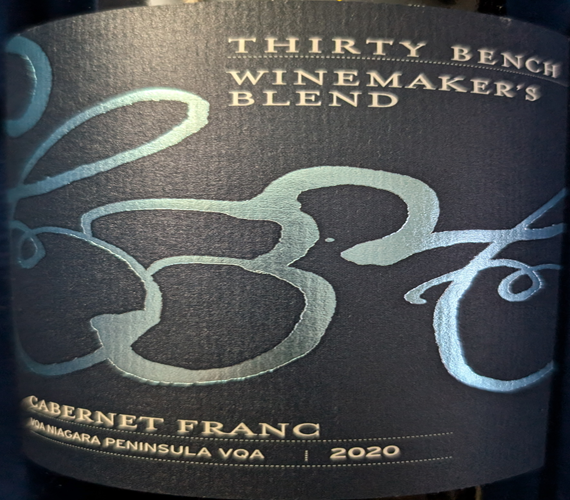 Video Review – Thirty Bench 2020 Winemaker’s Blend Cabernet Franc (Canada)